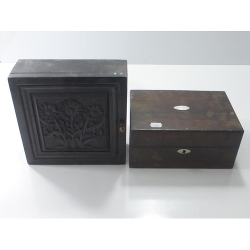 180 - Vintage Writing Box with Wooden Vintage Key Box