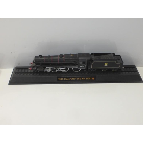 199 - Selection of 5 Model trains Mounted on track including Mallard and More