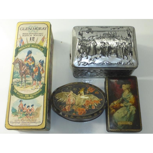 46 - Selection of 4 Vintage Metal Tin's including Musical