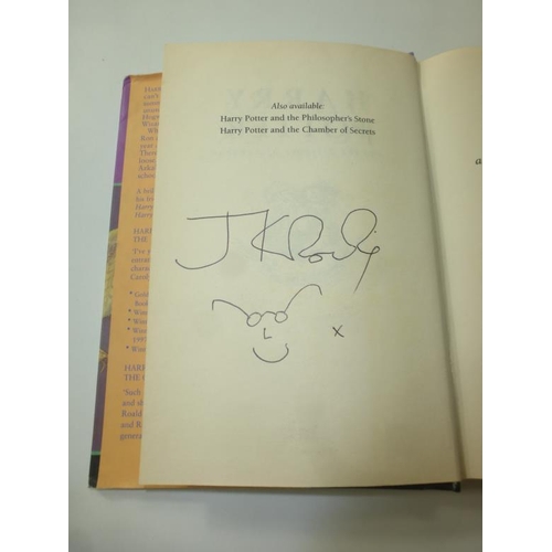 279 - Harry Potter and the Prisoner of Azkaban Hard Back first edition signed copy with J K Rowling