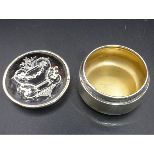 320 - Hallmarked Silver Small Pill Box