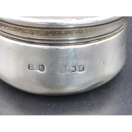 320 - Hallmarked Silver Small Pill Box