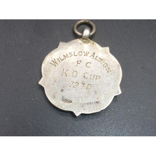 321 - Football Related Silver Fob