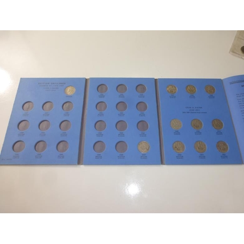 333 - Folder for Collecting British Shillings containing Coins dating from 1947 to 1951