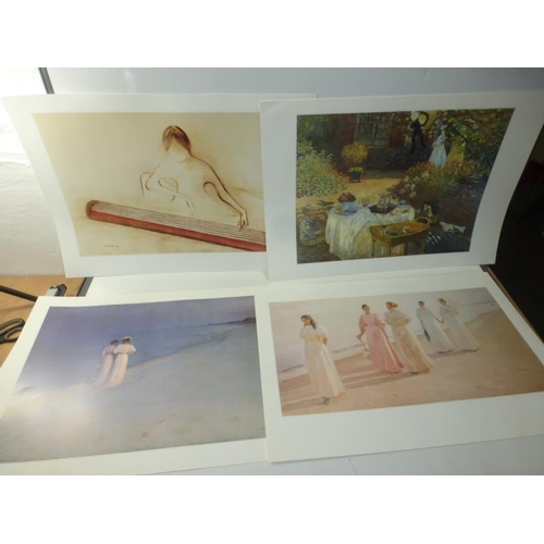 404 - Approcx 12 Bordered Prints of Work produced by Monet, Paula Nightingdale, Van Gogh and More (70cm x ... 