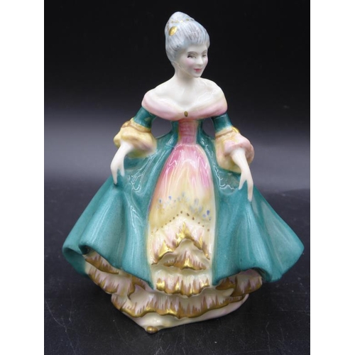 green emerald velvet dress Royal Doulton Figurine Virginia HN1694