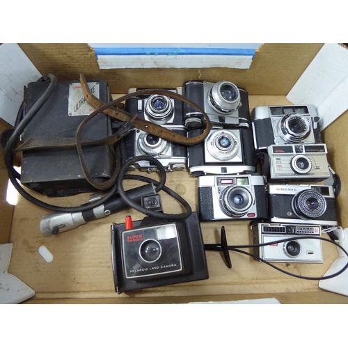 74 - Selection of Vintage Cameras including Olympus, Kodak and Agfa