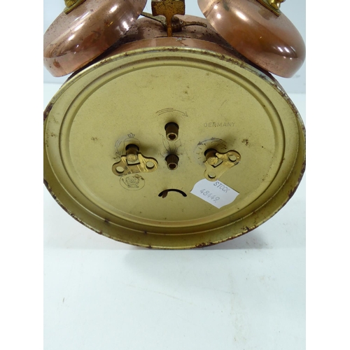 82 - Jerger Copper Alarm Clock and Minature Kettle