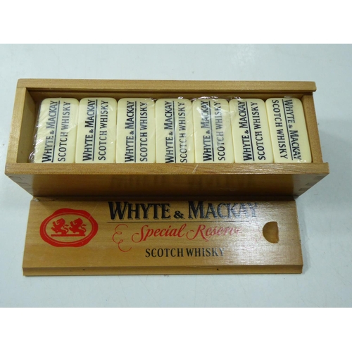 84 - A Vintage Set Of Whyte & Mackay ( Special Reserve) Scotch Whisky Dominos In Wooden Box