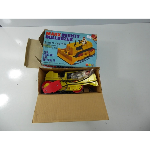 88 - Marx Remote Controlled Mighty Bulldozer in Original Box