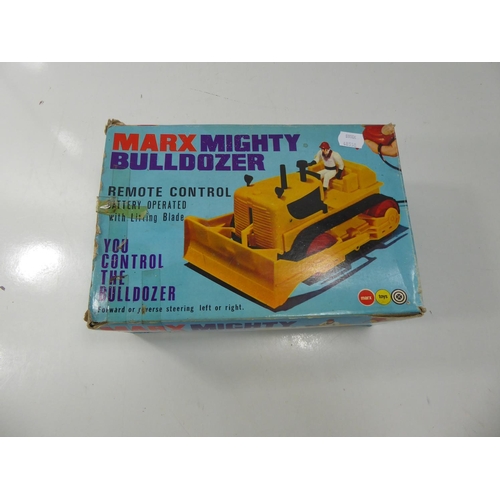 88 - Marx Remote Controlled Mighty Bulldozer in Original Box