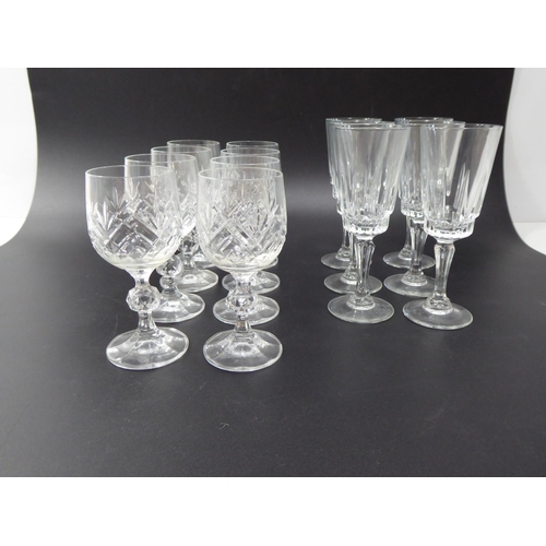 215 - Two Crystal Glasses sets (8 & 6)