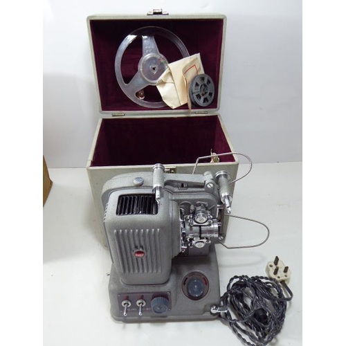128 - 8MM Elmo projector complete with orginial case and box and Yashica U-matic camera