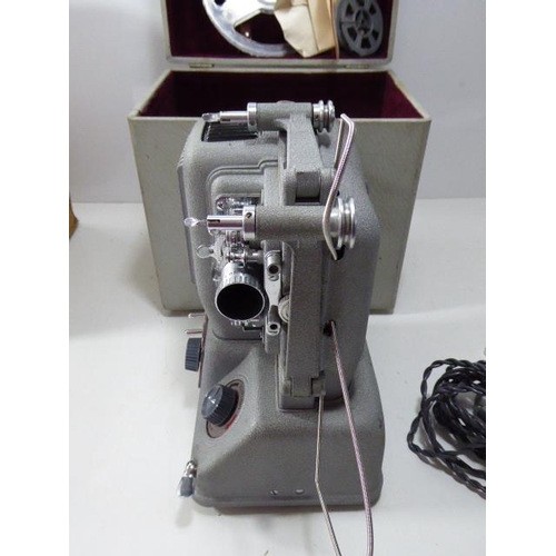 128 - 8MM Elmo projector complete with orginial case and box and Yashica U-matic camera