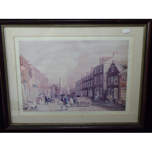 137 - Framed and Glazed limited Edition print of church gate in Bolton No 277/1250