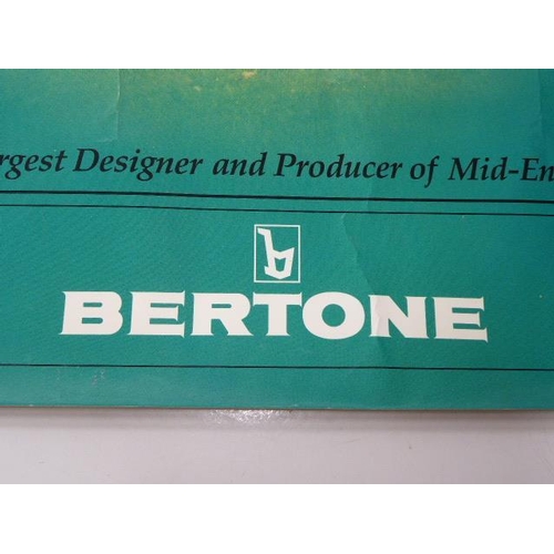 173 - Four  Vintage Car Posters (Fiat X 1/9,Bertone X 1/9) And More