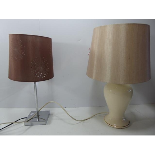 25 - Two Table Lamps Both Working When Tested