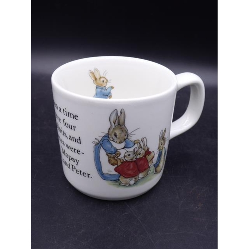 76 - Wedgwood - Peter Rabbit Original 3 Pce Set  Plate 18cm Bowl & Mug