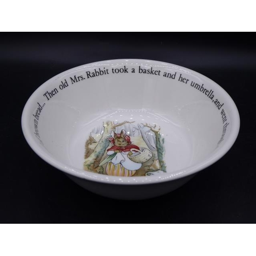 76 - Wedgwood - Peter Rabbit Original 3 Pce Set  Plate 18cm Bowl & Mug