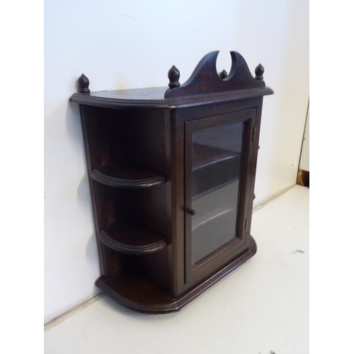 109 - Wall Mounted Corner Display Cabinet (24