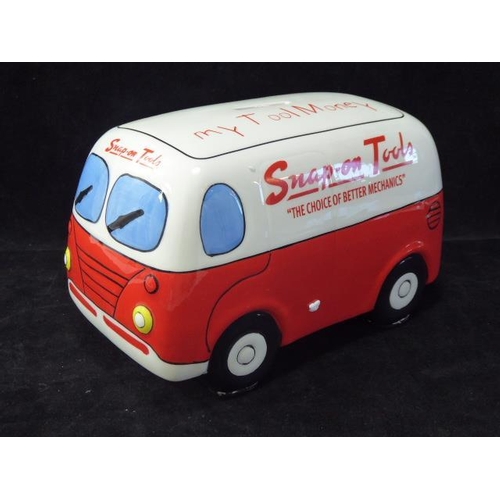 120 - New Snap-on Campervan Ceramic money box