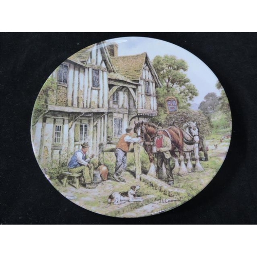 196 - Two Royal Doulton plates depicting horses