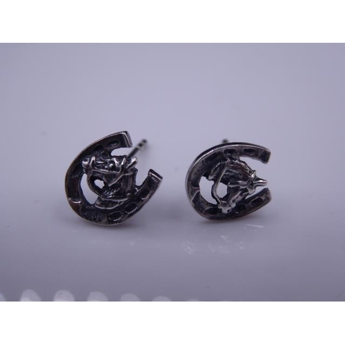 274 - Pair of Silver Horseshoe Earrings