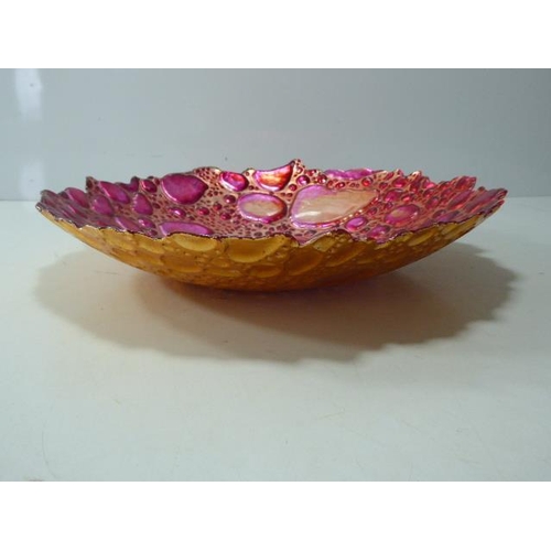 294 - Vintage Murano style Glass Fruit Bowl Size 16