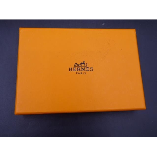 305 - Hermes Leather Case in original Packing and box complete with certificate