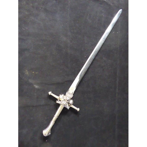 309 - Boxed Fantasy Skull Sword complete with stand