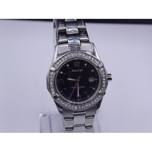 329 - Ladies Accurist Stone Set Watch LB1540BL (Amazon £120)