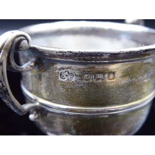 383 - Hallmarked Birmingham 1908 Silver Trophy Salt Cellar (Weight 30 grams)