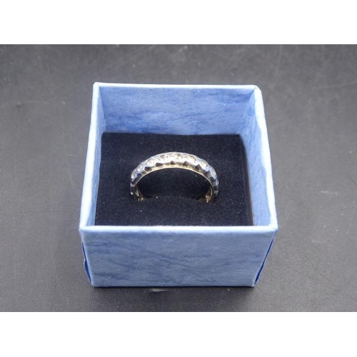 384 - Silver ring (size P) in presentation box