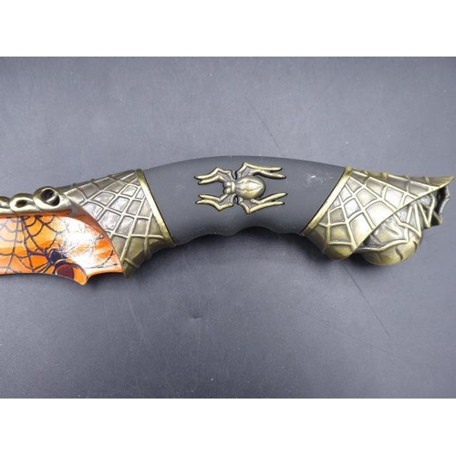 393 - Predator Spider Webb Decorative Dagger with display stand