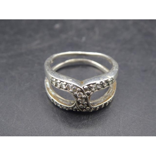 404 - Silver 925 ring (size S) in presentation box