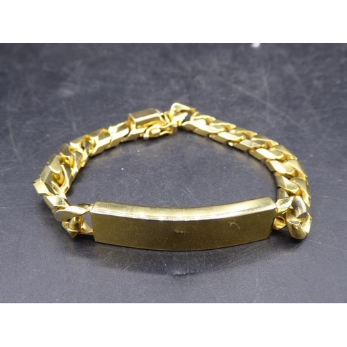 417 - Gold Plated Curb Link Bracelet and Ring both in Presentation Boxes