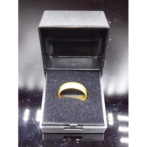 418 - Hallmarked Birmingham 22ct Gold Band Ring (Cut) Weight 5.16 grams