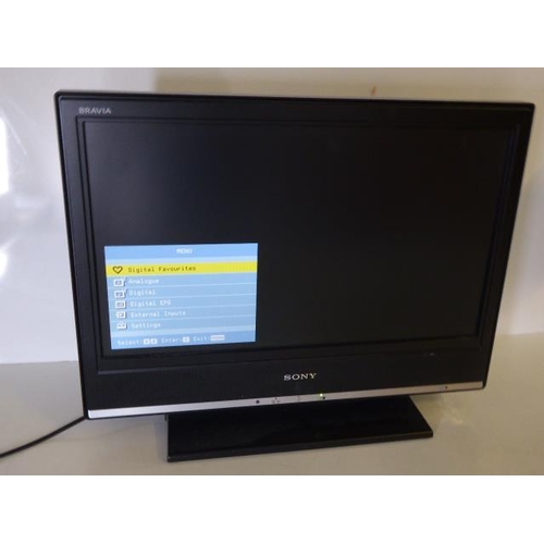 516 - Sony Bravia 19'' LCD TV (powers on)