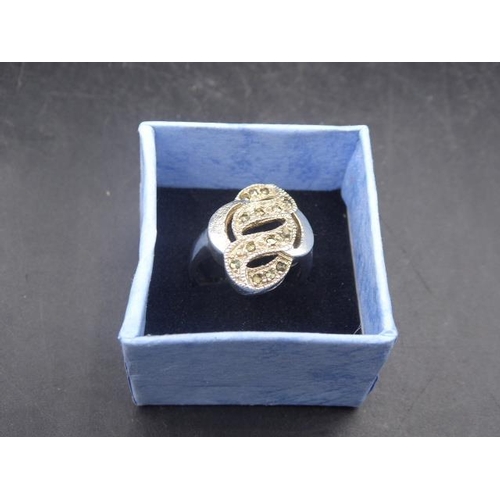 430 - Silver 925 ring (size N) with presentation box