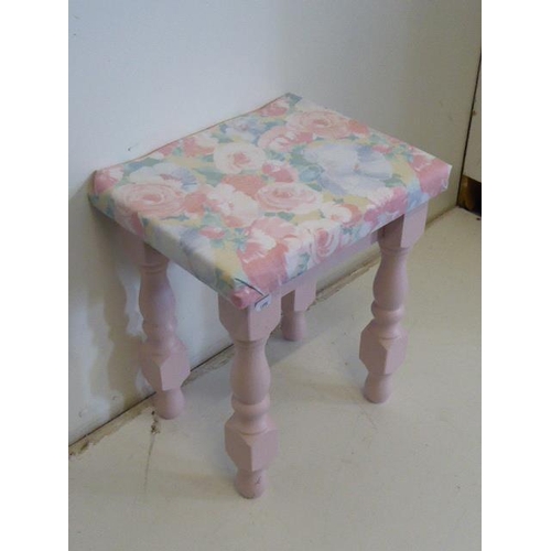 562 - Decoupage Wooden Stool