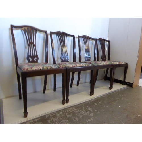 567 - Four Fabric seated chairs