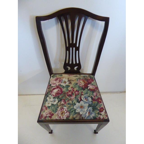 567 - Four Fabric seated chairs