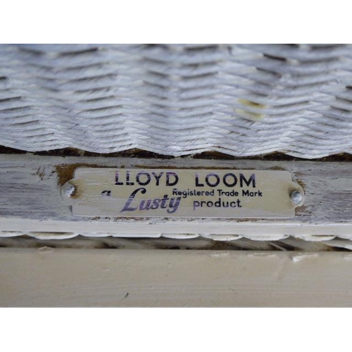 592 - Lloyd Loom Rattan Bedding Box