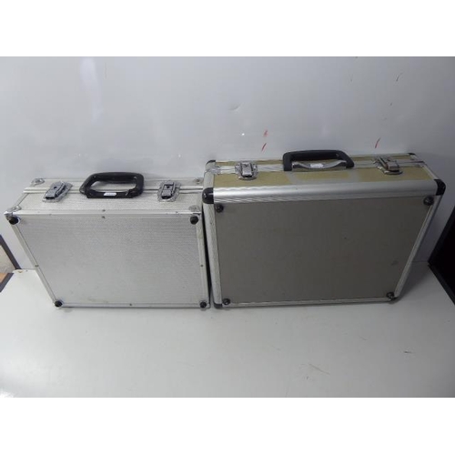 598 - Two Aluminum Flight cases