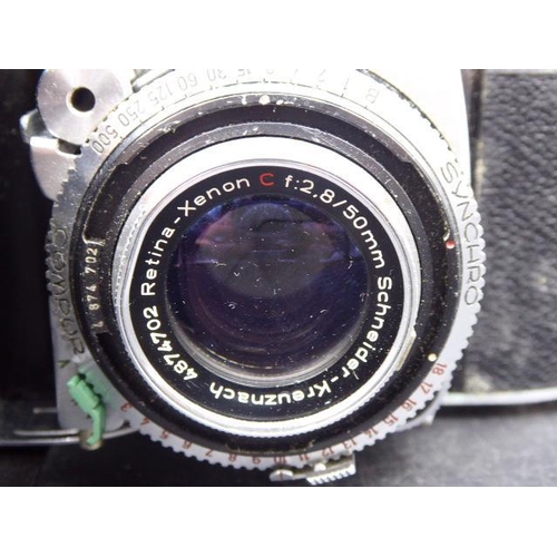 632 - Vintage Retina II Type 011 Folding Rangefinder. Schneider Xenar lens