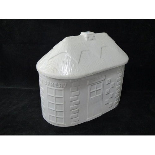 648 - Ceramic House Themed Bread bin A/F (12