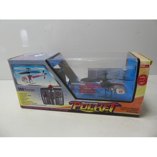 655 - Boxed Bburago Volkswagen Beetle & Boxed Helicopter