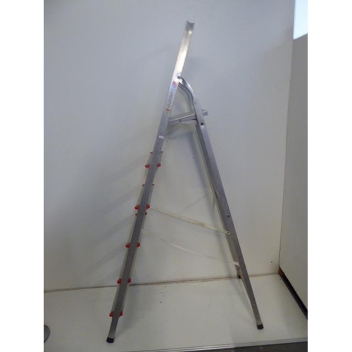 685 - Set of Titan six run aluminium step ladders