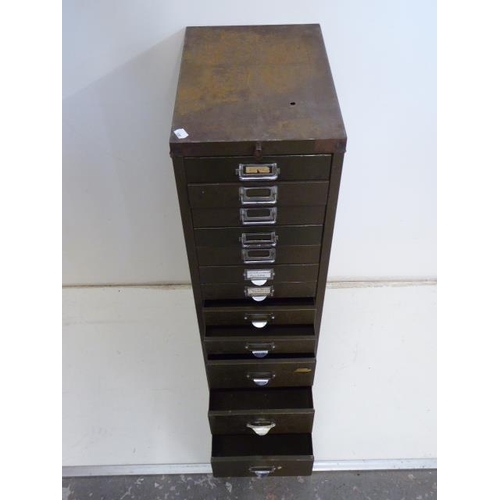 700 - Bisley 12 Drawer Industrial Cabinet