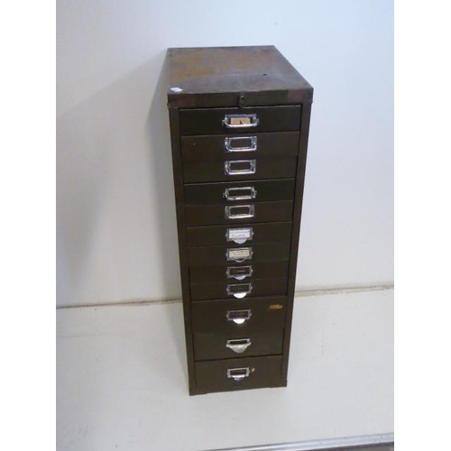 700 - Bisley 12 Drawer Industrial Cabinet